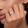 Darcie - 14K Yellow Gold Round Diamond Engagement Ring - 0.25 ct