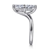 Cosmic - 14K White Gold Marquise Shape Diamond Engagement Ring - 0.08 ct