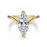 Cosmic - 14K Yellow Gold Marquise Shape Diamond Engagement Ring - 0.08 ct