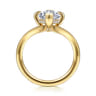 Cosmic - 14K Yellow Gold Marquise Shape Diamond Engagement Ring - 0.08 ct