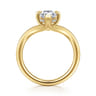 Cosmic - 14K Yellow Gold Pear Shape Diamond Engagement Ring - 0.06 ct