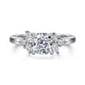 Caye - 14K White Gold Cushion Cut Diamond Engagement Ring - 0.7 ct