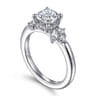 Caye - 14K White Gold Cushion Cut Diamond Engagement Ring - 0.7 ct