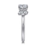 Caye - 14K White Gold Cushion Cut Diamond Engagement Ring - 0.7 ct