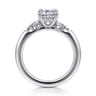 Caye - 14K White Gold Emerald Cut Diamond Engagement Ring - 0.7 ct