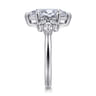 Bleine - 14K White Gold Marquise Shape Diamond Engagement Ring - 0.37 ct