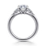 Lunara - 14K White Gold Marquise Shape Diamond Engagement Ring - 0.35 ct