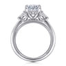 Dani - 14K White Gold Oval Diamond Engagement Ring - 0.35 ct