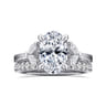 Dani - 14K White Gold Oval Diamond Engagement Ring - 0.35 ct
