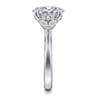 Dani - 14K White Gold Oval Diamond Engagement Ring - 0.35 ct