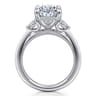 Dani - 14K White Gold Oval Diamond Engagement Ring - 0.4 ct