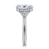 Dani - 14K White Gold Oval Diamond Engagement Ring - 0.4 ct