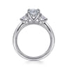 Dani - 14K White Gold Oval Diamond Engagement Ring - 0.3 ct