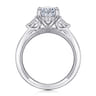 Dani - 14K White Gold Oval Diamond Engagement Ring - 0.35 ct