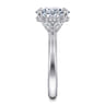 Dani - 14K White Gold Oval Diamond Engagement Ring - 0.35 ct