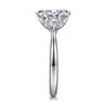 Boa - 14K White Gold Oval Three Stone Diamond Engagement Ring - 0.3 ct