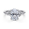 Meera - 14K White Gold Diamond Engagement Ring - 0.23 ct