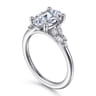 Meera - 14K White Gold Diamond Engagement Ring - 0.23 ct