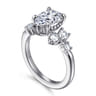 Alexa - 14K White Gold Pear Shape Diamond Engagement Ring - 0.5 ct