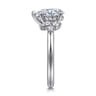Caye - 14K White Gold Pear Shape Diamond Engagement Ring - 0.7 ct
