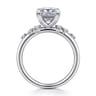 Reena - 14K White Gold Princess Cut Diamond Engagement Ring - 0.18 ct