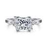 Caye - 14K White Gold Princess Cut Diamond Engagement Ring - 0.7 ct