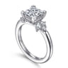 Caye - 14K White Gold Princess Cut Diamond Engagement Ring - 0.7 ct