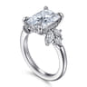Caye - 14K White Gold Radiant Cut Diamond Engagement Ring - 0.7 ct
