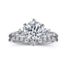 Reena - 14K White Gold Round Diamond Engagement Ring - 0.18 ct