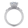 Reena - 14K White Gold Round Diamond Engagement Ring - 0.18 ct