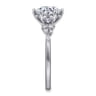 Reena - 14K White Gold Round Diamond Engagement Ring - 0.18 ct