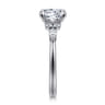 Avah - 14K White Gold Round Diamond Cluster Engagement Ring - 0.28 ct