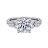 Avah - 14K White Gold Round Diamond Engagement Ring - 0.5 ct