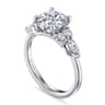 Avah - 14K White Gold Round Diamond Engagement Ring - 0.5 ct