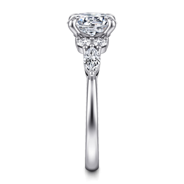 Avah - 14K White Gold Round Diamond Engagement Ring - 0.5 ct - Shot 5