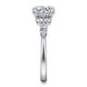 Avah - 14K White Gold Round Diamond Engagement Ring - 0.5 ct