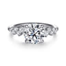 Cove - 14K White Gold Round Diamond Engagement Ring - 0.5 ct