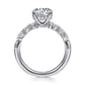Cove - 14K White Gold Round Diamond Engagement Ring - 0.5 ct