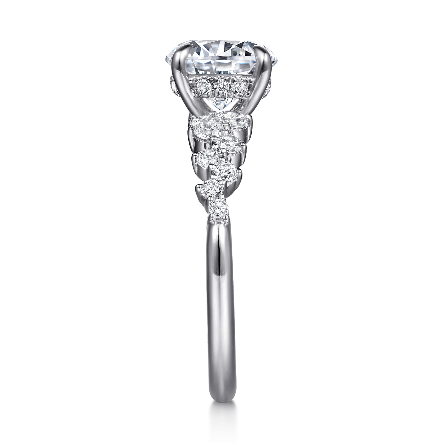 Cove - 14K White Gold Round Diamond Engagement Ring - 0.5 ct - Shot 5