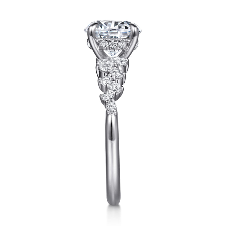 Cove - 14K White Gold Round Diamond Engagement Ring - 0.5 ct - Shot 5