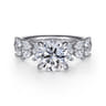 Rivka - 14K White Gold Round Diamond Engagement Ring - 0.5 ct