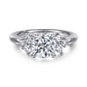 Caye - 14K White Gold Round Diamond Engagement Ring - 0.7 ct