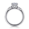 Caye - 14K White Gold Round Diamond Engagement Ring - 0.7 ct