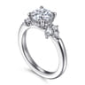 Caye - 14K White Gold Round Diamond Engagement Ring - 0.7 ct