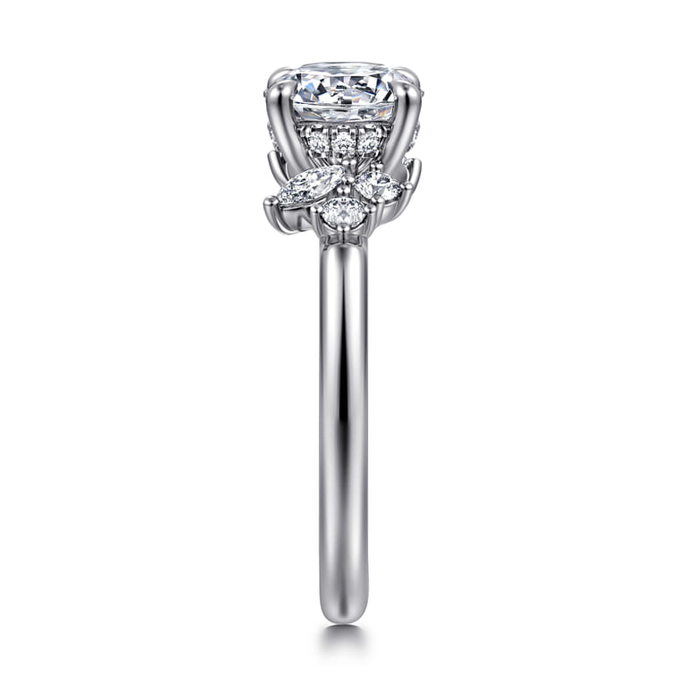 Caye - 14K White Gold Round Diamond Engagement Ring - 0.7 ct - Shot 4