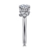 Caye - 14K White Gold Round Diamond Engagement Ring - 0.7 ct