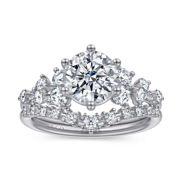 Reena - 14K Yellow Gold Round Diamond Engagement Ring - 0.5 ct - Shot 4
