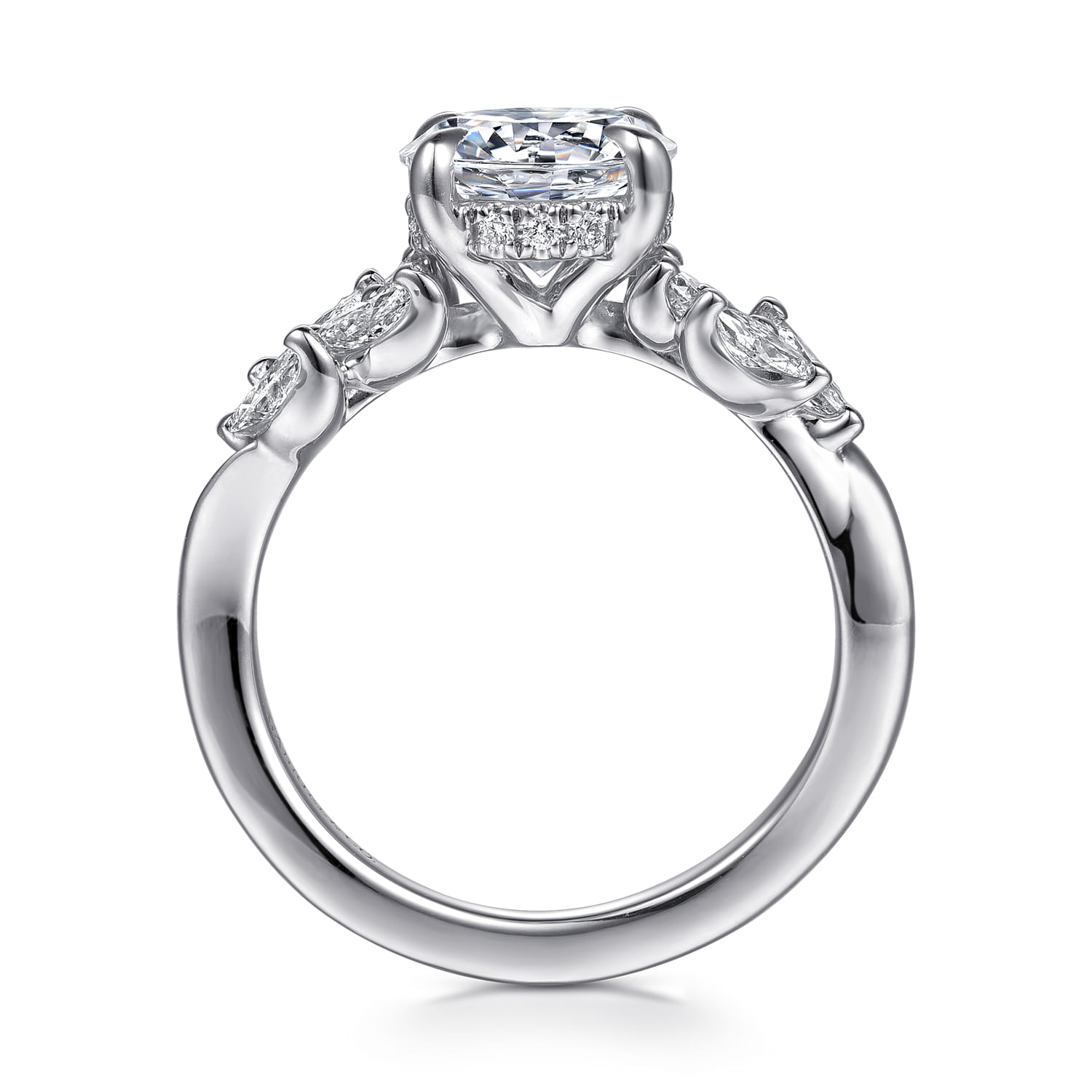 Collette - 14K White Gold Diamond Engagement Ring - 0.5 ct - Shot 2