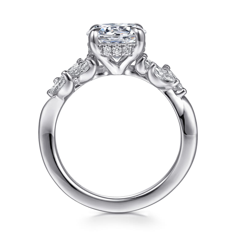 Collette - 14K White Gold Diamond Engagement Ring - 0.5 ct - Shot 2