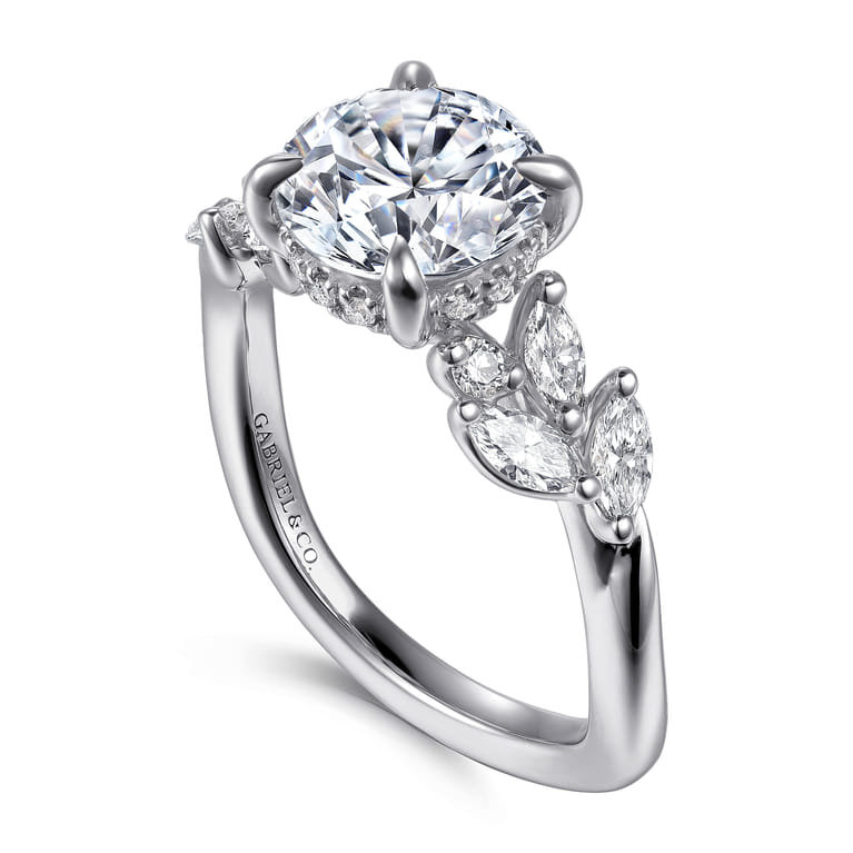 Collette - 14K White Gold Diamond Engagement Ring - 0.5 ct - Shot 3